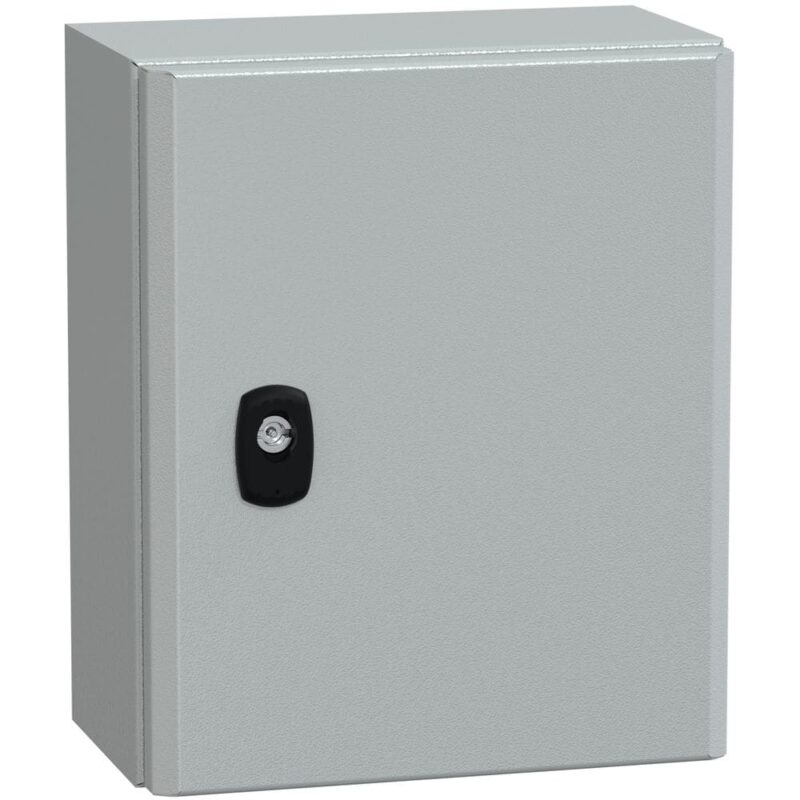 SAREL Spacial S3D volle deur zonder montageplaat H300xB250xD150 IP66 IK10 RAL7035. NSYS3D32515P
