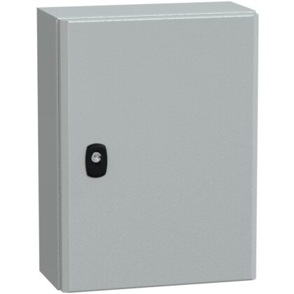SAREL Spacial S3D volle deur zonder montageplaat H400xB300xD150 IP66 IK10 RAL7035. NSYS3D4315
