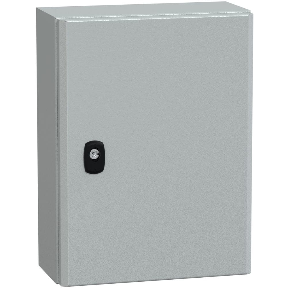 SAREL Spacial S3D volle deur zonder montageplaat H400xB300xD150 IP66 IK10 RAL7035. NSYS3D4315