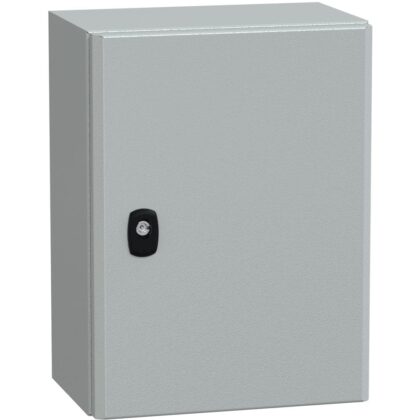 SAREL Spacial S3D volle deur zonder montageplaat H400xB300xD200 IP66 IK10 RAL7035. NSYS3D4320