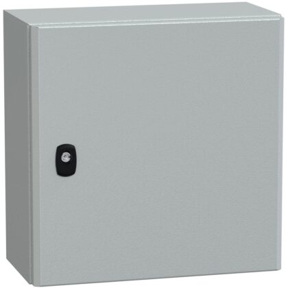 SAREL Spacial S3D volle deur zonder montageplaat H400xB400xD200 IP66 IK10 RAL7035. NSYS3D4420