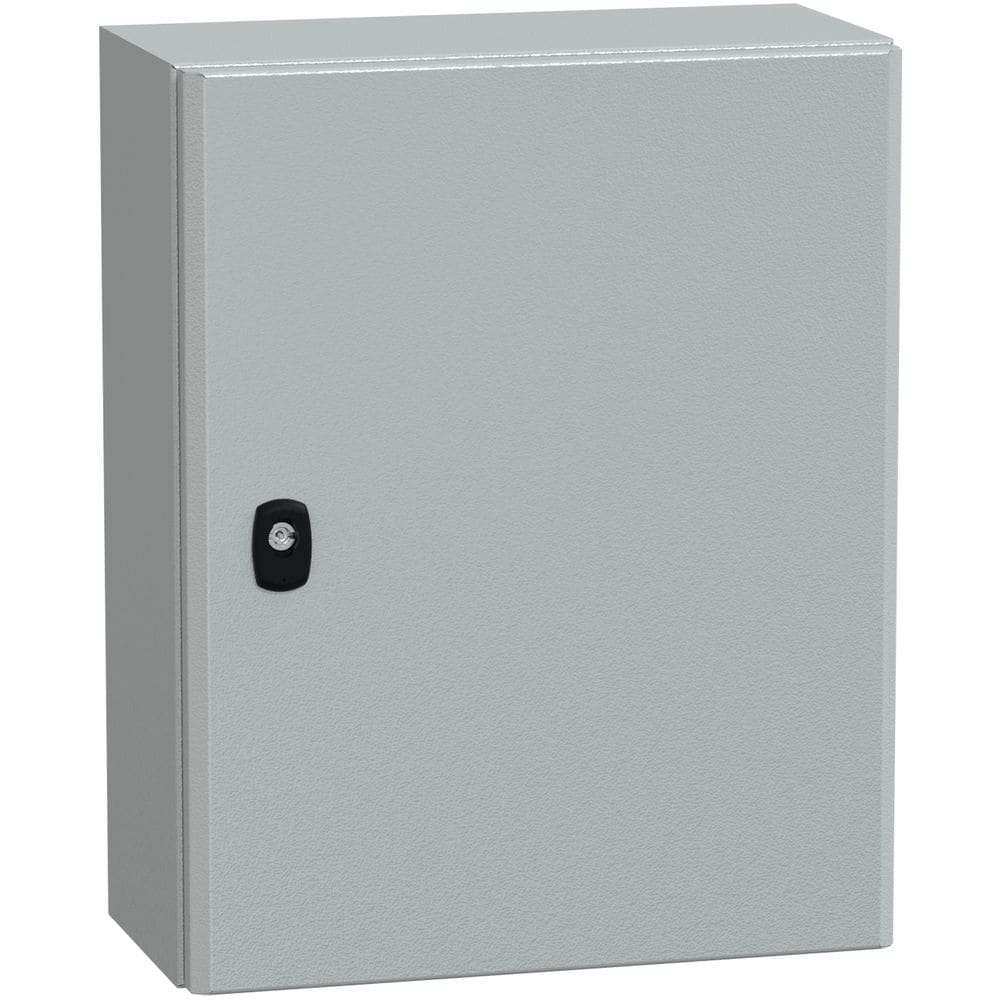 SAREL Spacial S3D volle deur zonder montageplaat H500xB400xD200 IP66 IK10 RAL7035. NSYS3D5420