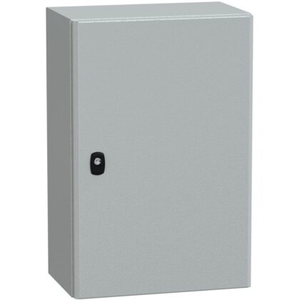 SAREL Spacial S3D volle deur zonder montageplaat H600xB400xD250 IP66 IK10 RAL7035. NSYS3D6425