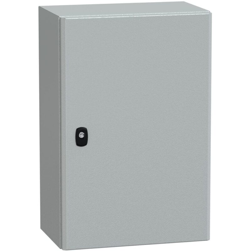 SAREL Spacial S3D volle deur zonder montageplaat H600xB400xD250 IP66 IK10 RAL7035. NSYS3D6425