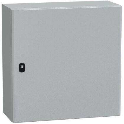 SAREL Spacial S3D volle deur met montageplaat. H600xB600xD250 IP66 IK10 RAL7035. NSYS3D6625P