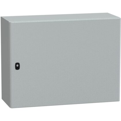 SAREL Spacial S3D volle deur met montageplaat. H600xB800xD300 IP66 IK10 RAL7035. NSYS3D6830P