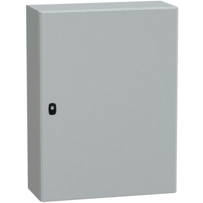 SAREL Spacial S3D volle deur zonder montageplaat H800xB600xD250 IP66 IK10 RAL7035. NSYS3D8625