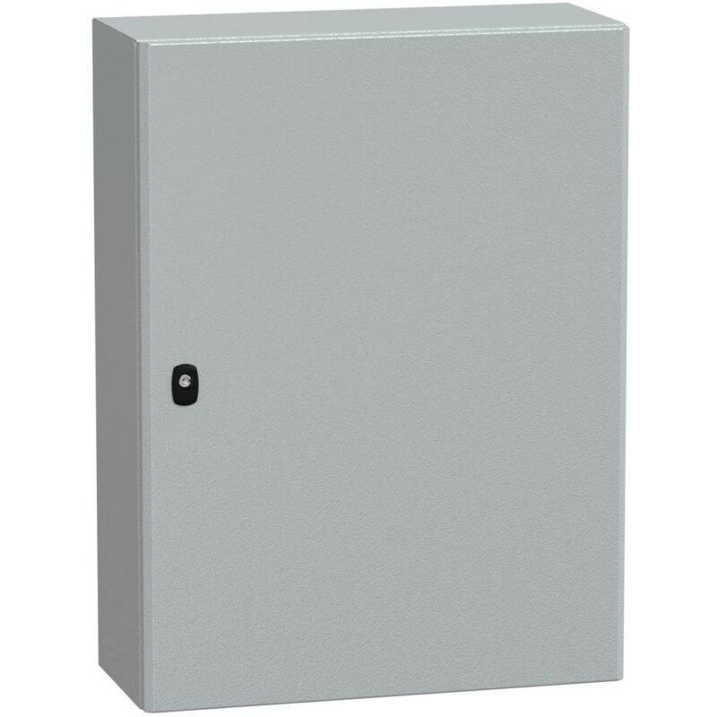 SAREL Spacial S3D volle deur zonder montageplaat H800xB600xD250 IP66 IK10 RAL7035. NSYS3D8625