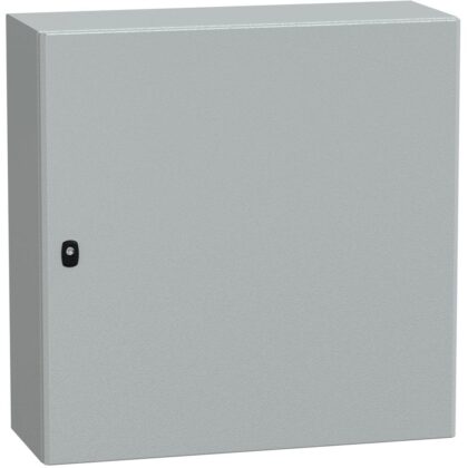 SAREL Spacial S3D volle deur met mont.plaat H800xB800xD300.IP66 IK10 RAL7035. NSYS3D8830P