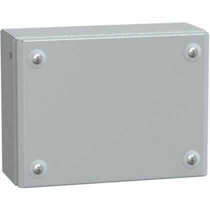 SAREL Metalen industriële doos volle deur H150 x B200 x D80 IP66 IK10 RAL 7035 NSYSBM15208
