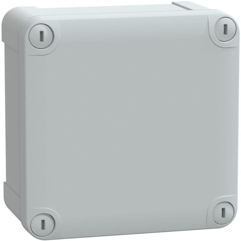 SAREL ABS kast IP66 IK07 RAL7035 Int.H105B105D55 Ext.H116B116D62 ond. deksel H10 NSYTBS11116