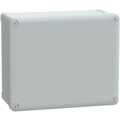 SAREL ABS kast IP66 IK07 RAL7035 Int.H275B225D120 Ext.H291B241D128 ond. deksel H20 NSYTBS292412
