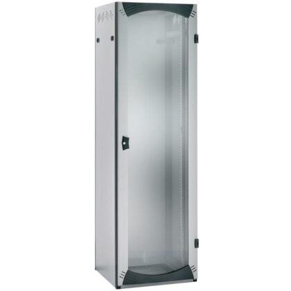 SAREL Rack VDA-B 24HE B800 D800 met glazen deur R7035 NSYVDA24U88B