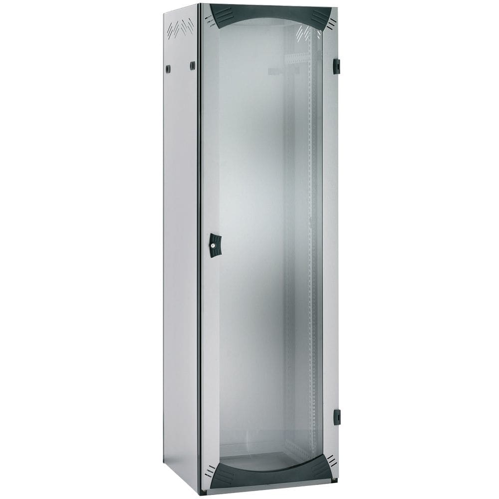 SAREL Rack VDA-B 24HE B800 D800 met glazen deur R7035 NSYVDA24U88B