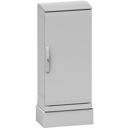 SAREL Glasvezelversterkte poly. plint voor kast PLAZ(T)103 frontop. IP44-IK10 RAL7035 NSYZZ2103G