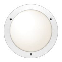 SARLAM Chartres lichtarmatuur rond E27 60W HF detector IP54 wit 514570