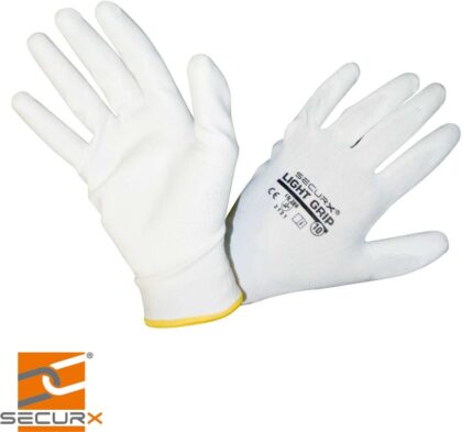 SECURX Handschoen - polyurethane/nylon - LIGHT GRIP / 9 SX 7077P09