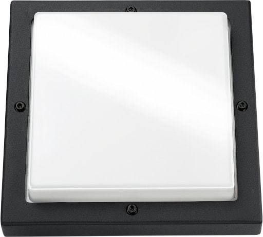 SG Lighting Bassi wandopbouw LED zwart/opaal 10W LED ingewerkt IP65 614187