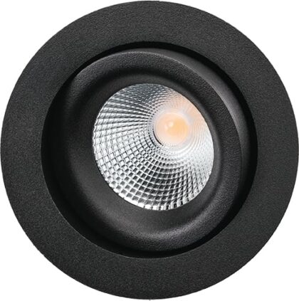 SG Lighting JUNISTAR LUX Zwart 7W led 2700K CRI98 220-240V 500lm 100000u 42° dim 902506