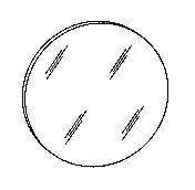 Mirover SG standaard spiegel rond 5 mm - 600 mm SG019