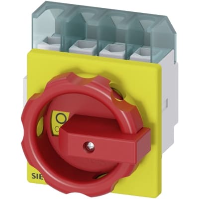 SIEMENS Hoofdschakelaar 32A 3P+N rood 3LD22031TL53