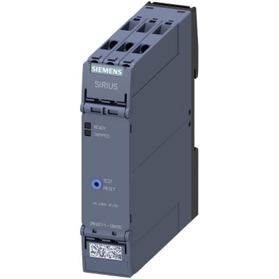 SIEMENS THERMISTOR MOTOR PROT. RELAY STANDARD EVALUATION UNIT 22.5 MM ENCLOSURE SCREW TE 3RN20111BW30