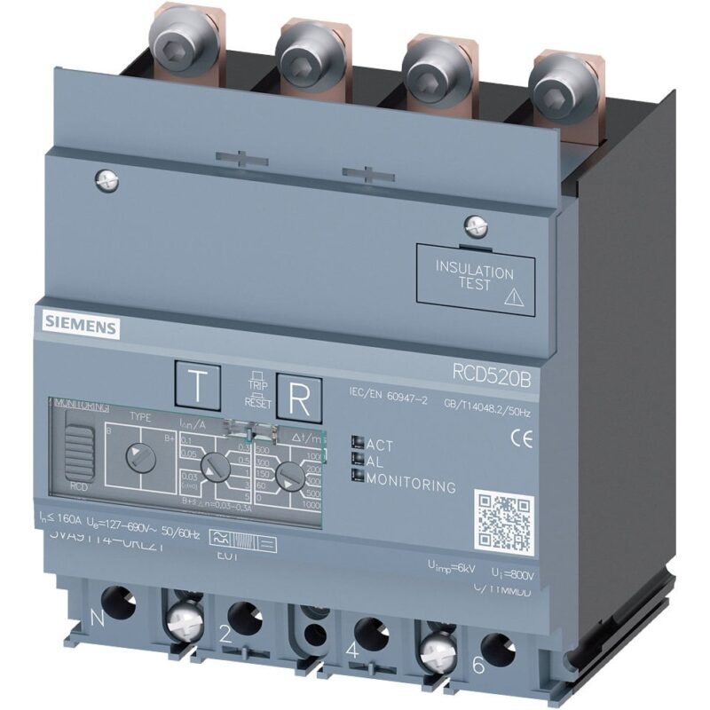 SIEMENS residual current device RCD520B Basic RCD type B 3VA91140RL21
