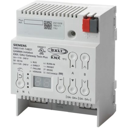 SIEMENS KNX/DALI GATEWAY TWIN PLUS N 141/21 2x64 DALI ECG