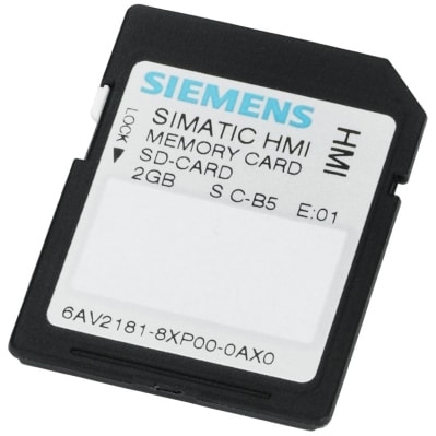 SIEMENS SIMATIC HMI MEMORY CARD SD CARD 2GB FOR SIMATIC HMI COMFORT PANEL 6AV21818XP000AX0
