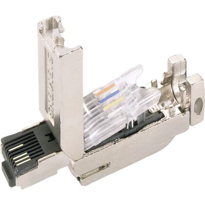 SIEMENS SIMATIC NET IE FC RJ45 PLUG 180 RJ45 PLUG CONNECTOR W. RUGGED METAL HOUSING AND 6GK19011BB102AA0