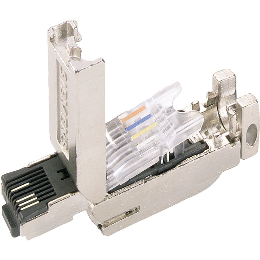 SIEMENS SIMATIC NET IE FC RJ45 PLUG 180 RJ45 PLUG CONNECTOR W. RUGGED METAL HOUSING AND 6GK19011BB102AA0
