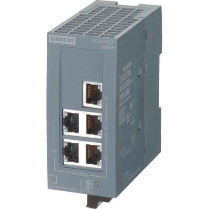 SIEMENS SCALANCE XB005 UNMANAGED INDUSTRIAL ETHERNET SWITCH FOR 10/100MBIT/S