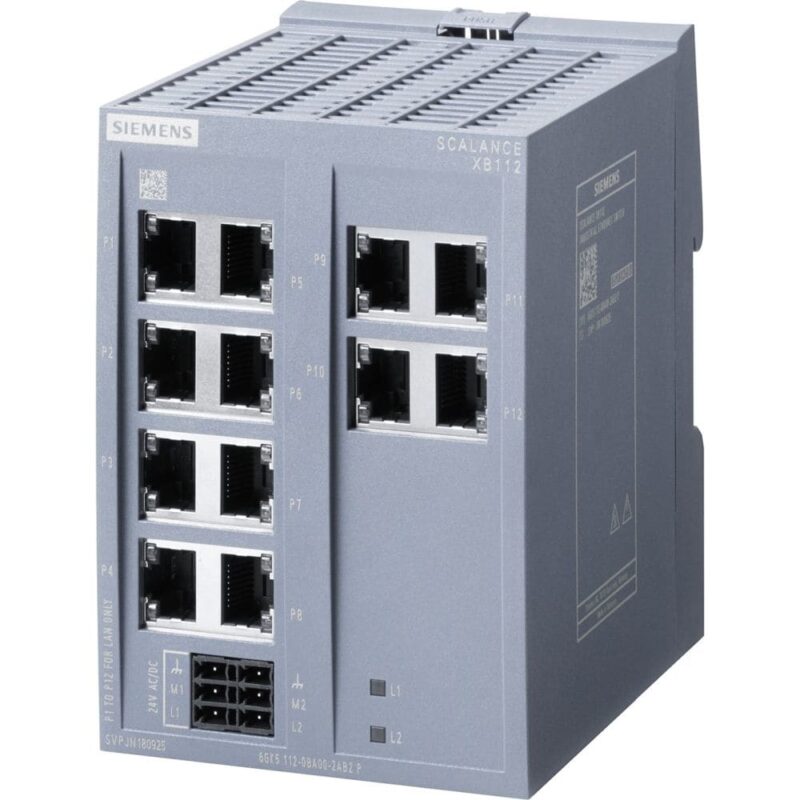 SIEMENS SCALANCE XB112 unmanaged IE switch