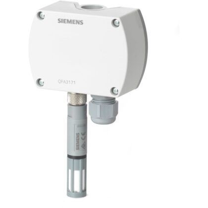 SIEMENS Ruimteopnemer voor r.v. (DC 0 10V) en temperatuur (DC 0 10V) voor verhoogde eise BPZ:QFA3160