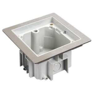 SIMON Enkelvoudige inbouwdoos (148 x 148 x 81mm) uit halogeenvrij kunstof met inox opl KGT100RF/72