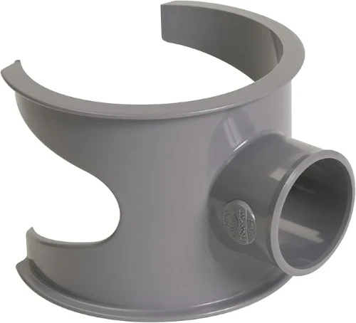 Nicoll PVC lijm zadel 100 x 32 mm - grijs SL103