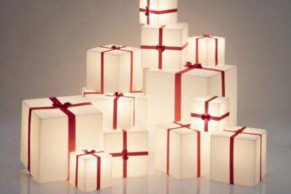 SLIDE MERRY CUBO 20x20 Floor Lamp LIGHT WHITE base I3 LP CUX020A