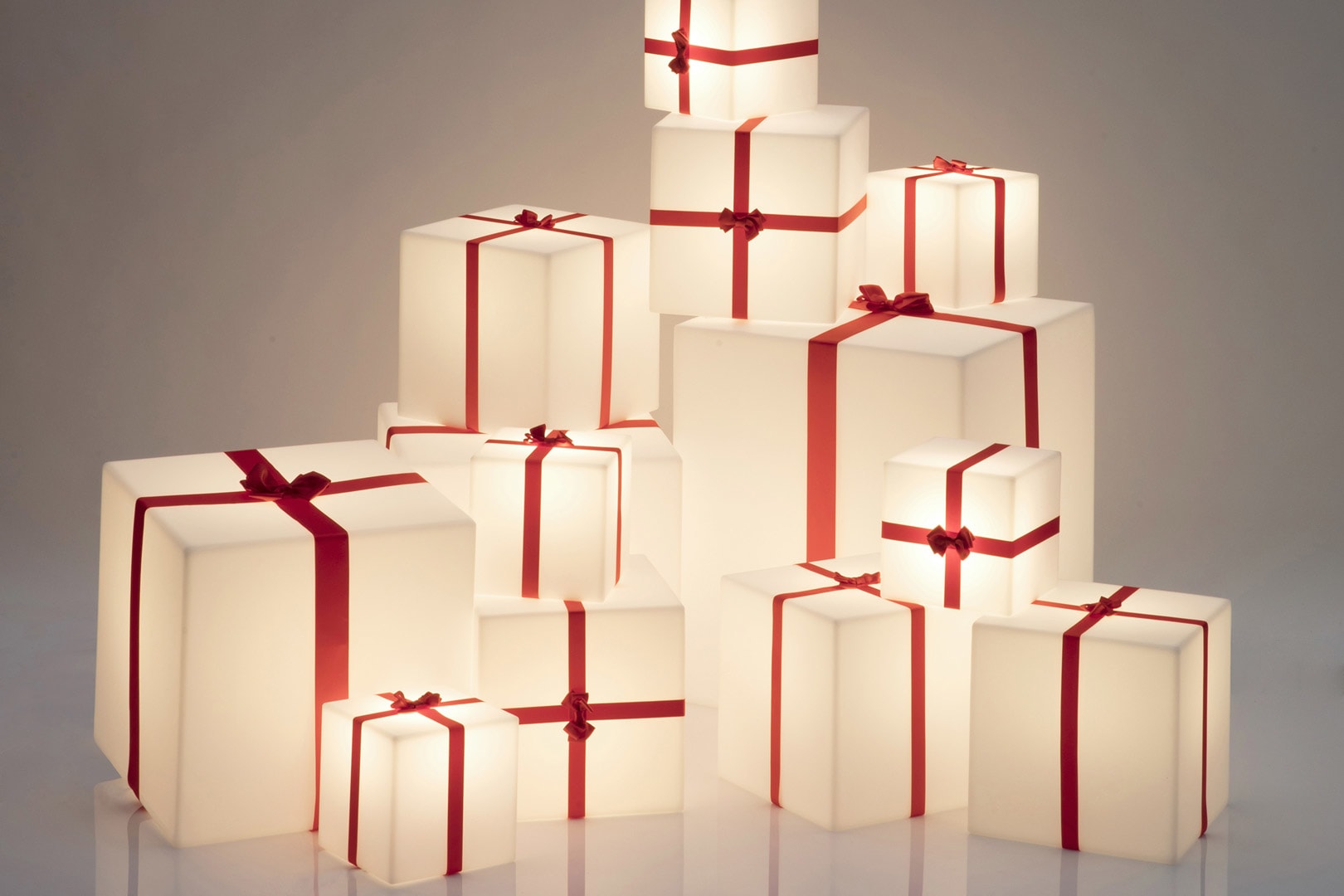 SLIDE MERRY CUBO 20x20 Floor Lamp LIGHT WHITE base I3 LP CUX020A