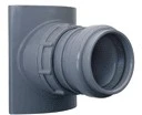 Nicoll PVC lijm zadel 125 x 40 mm - met spanring en dichting SLJ124