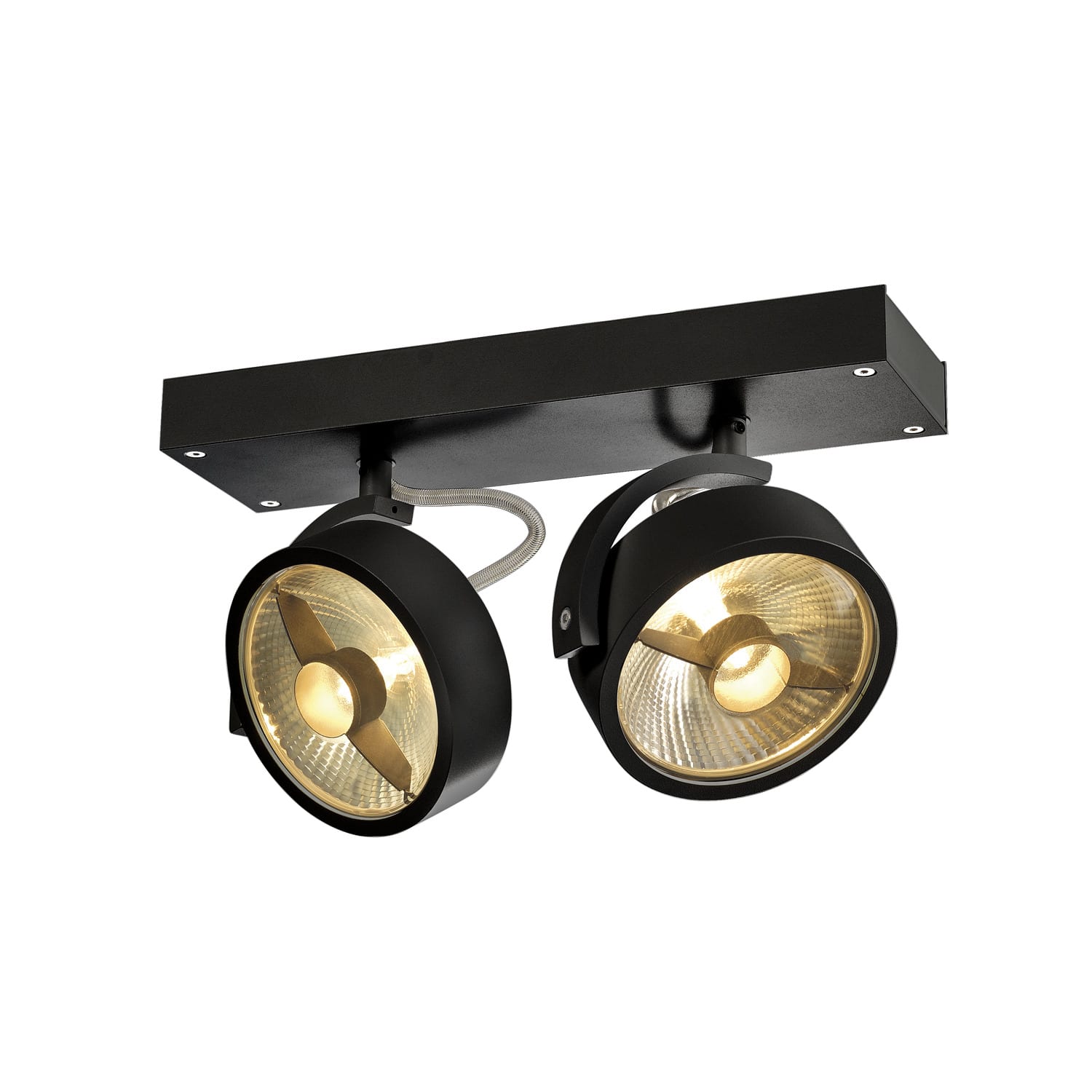 SLV Belgium Kalu 2 QPAR111 wand/plafond zwart max 75W 1000703