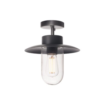 SLV Belgium Molat E27 plafondarmatuur outdoor antraciet max 60W IP44 1000823