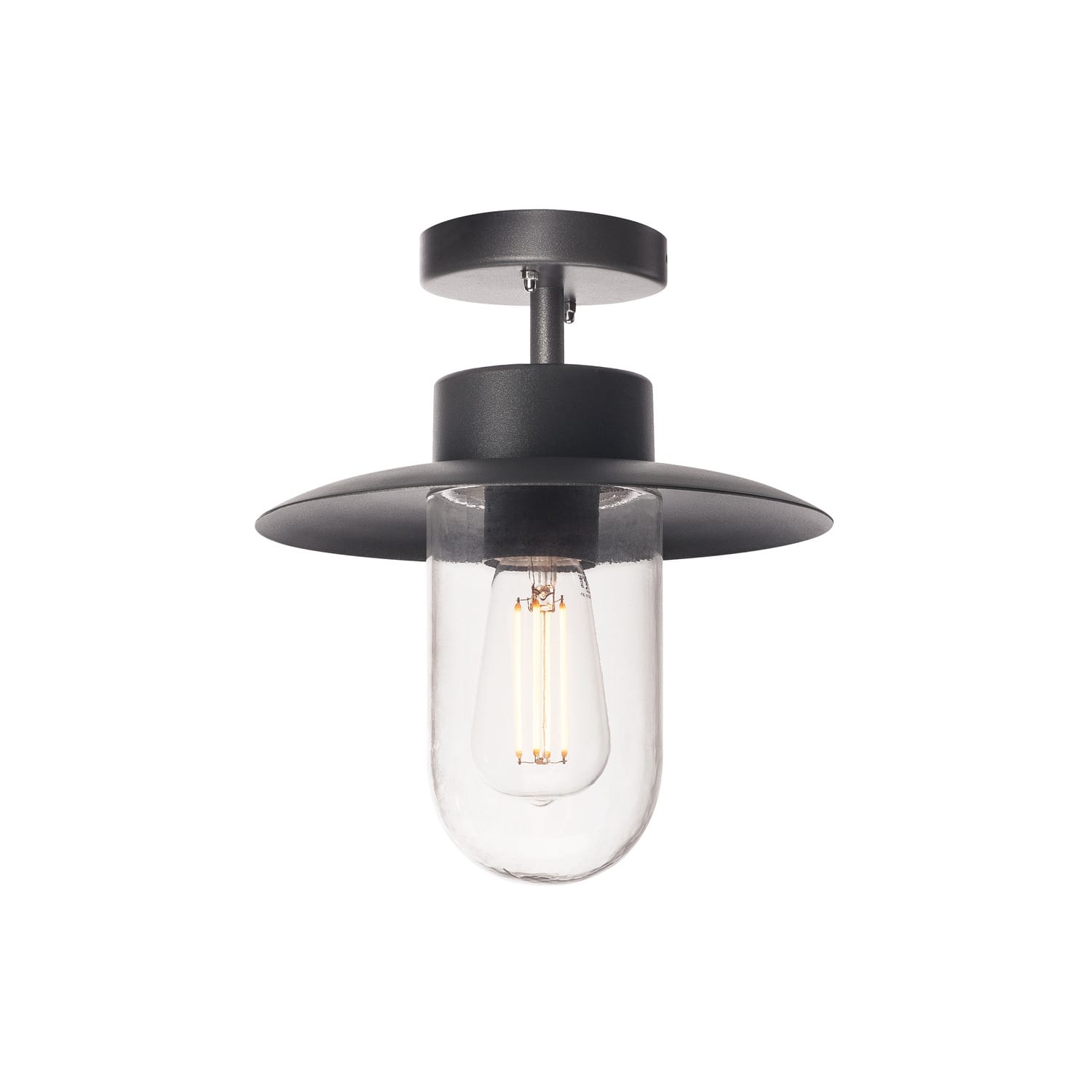 SLV Belgium Molat E27 plafondarmatuur outdoor antraciet max 60W IP44 1000823