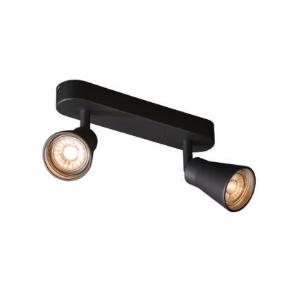 SLV Belgium Avo CW Double indoor wand/plafond QPAR51 zwart max. 50W 1000889
