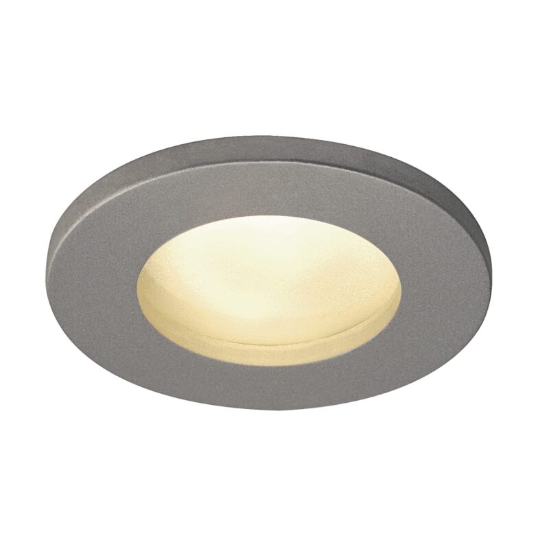 SLV Belgium Dolix GU10 rond inbouwspot zilvergr. 1001167