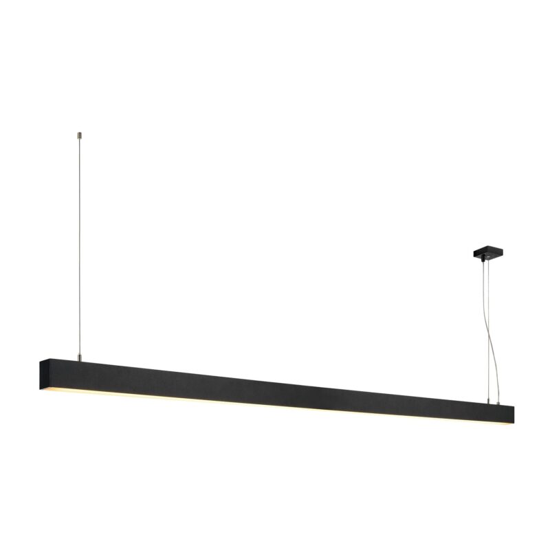 SLV Belgium Glenos hanglamp mat zwart 2m 103W 3000K 1001406