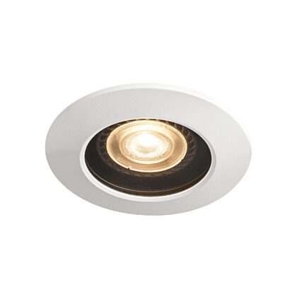 SLV Belgium Varu QPAR51 DL outdoor plafondinbouwlamp zwart/wit IP20/65 1001931