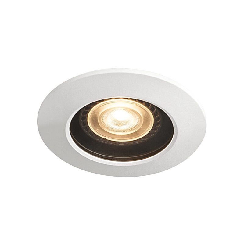 SLV Belgium Varu QPAR51 DL outdoor plafondinbouwlamp zwart/wit IP20/65 1001931