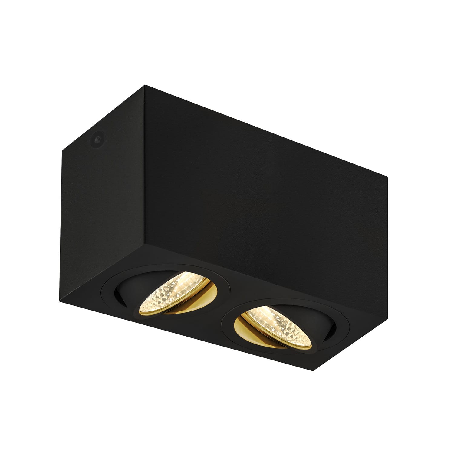 SLV Belgium Triledo Double LED indoor plafondopbouwlamp zwart 3000K 16W 1002003