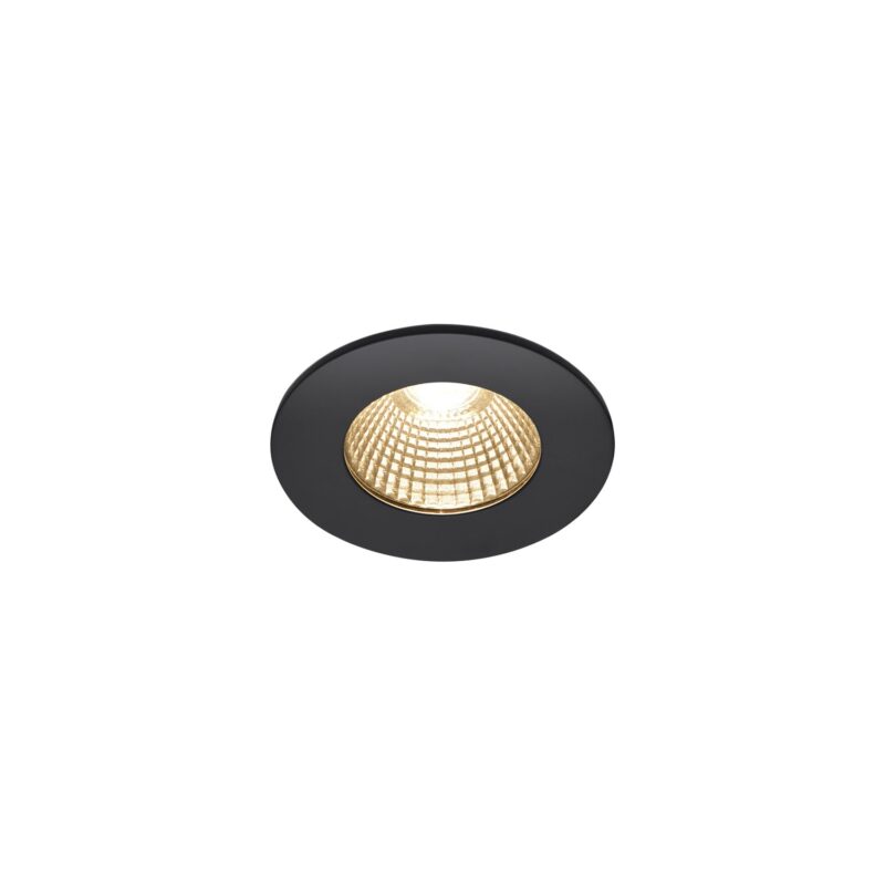 SLV Belgium Patta-I LED outdoor plafondinbouwlamp rond DL IP65 zwart 1800-3000K 1002098