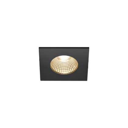 SLV Belgium Patta-I LED outdoor plafondinbouwlamp vierkant DL IP65 zwart 1800-3000K 1002101